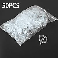 Flytoasky 50PCS/lot Clear Plastic Tablecloth Clips Tables Cover Holder Cloth Clamps Useful Clips for Party Picnic Wedding Prom Supplies