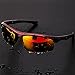 Shieldo Polarized Sports Sunglasses For Men And Women Shooting Running Cycling Fishing, Mirrored Integrated Polarized Lens Unbreakable Frame SDH003