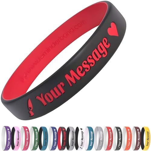 Pulseras De Silicona Personalizadas – Graba Texto Y Logotipo En 3 Tamaños, Ideales Para Eventos, Fiestas Y Regalos Promocionales