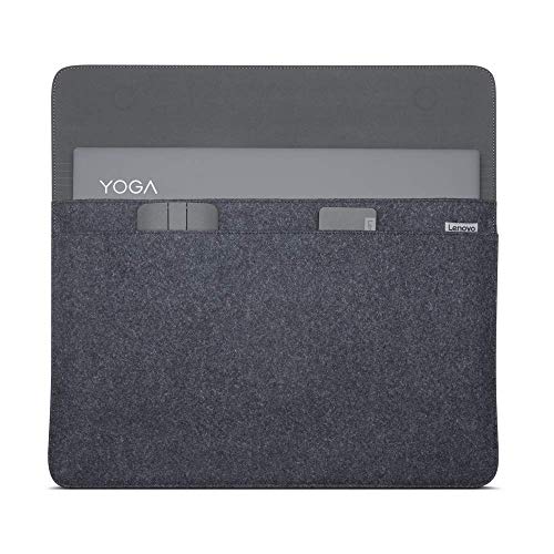 Ripley - LENOVO YOGA - FUNDA PARA PORTÁTIL DE 14' FIELTRO DE PIEL Y LANA  CIERRE MAGNÉTICO BOLSILLO PARA ACCESORIOS GX40X02932