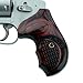 Altamont - S&W J Round Revolver Grips - Bateleur - Real Wood Gun Grips fit Smith & Wesson J Frame Round Butt .38 Special and 9mm Revolvers - Made in USA - Rosewood - Crocback