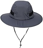 Women's SPF 50+ UV Protection Wide Brim Safari Sun Hat,Grey