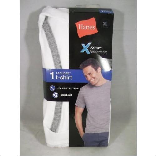 Hanes X-Temp Tagless T-Shirt Crew Neck White Short Sleeve Extra Large XL