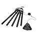 sinfinate Wind Chimes for Outside ,30 Inches Memorial Wind Chimes for Loss of a Loved One Soothing Melody to Remember People Beloved, Great as a Gift or for Outdoor Decoration, Garden, Yard (Black)