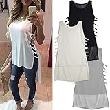 Lenlyr New Fashion Women Summer Hollow Out T Shirt Dress White Plus Size Women Clothing Loose Sexy Club Dress High Low Fashion Dresses XL Black