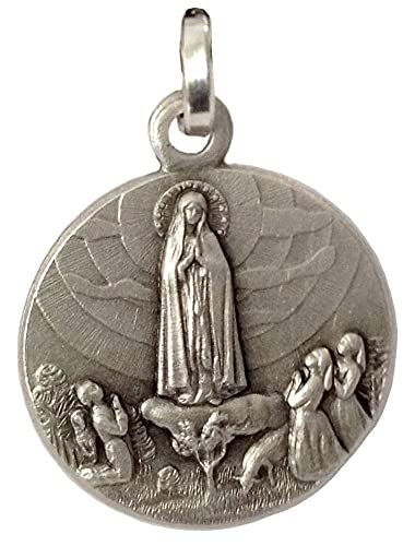 925 STERLING SILVER " OUR LADY OF FATIMA " MEDAL - 100% MADE IN ITALY