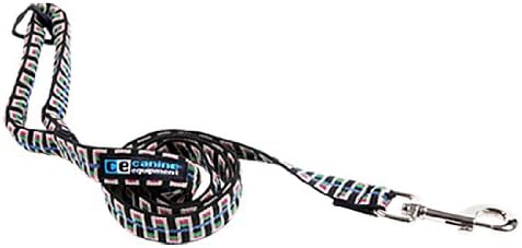 Canine Equipment Ultimate Dog Leash 3/4-Inch by 6-Feet, Black Stairs