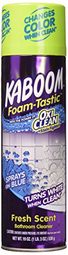 image for Kaboom Foam-Tastic OxiClean Bathroom Cleaner, 19 oz, (Pack of 2 Twin P