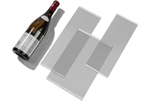VINOPIE Pinot Noir size Wine Label Protector Saver Film - 50 Pieces, 0.3mm Thickness Transparent Wine Label Film for Wine Label Protection Double Sided Sticker Wine Wedding Celebration Present