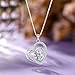 VAN RORSI&MO Heart Necklaces 5A Cubic Zirconia heart Pendant Necklace Jewelry 14k White Gold Plated Necklaces for Women