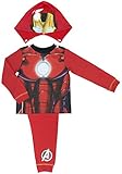 Marvel Avengers Assemble Iron Man Hooded Boys Pyjamas - 2-8 Years