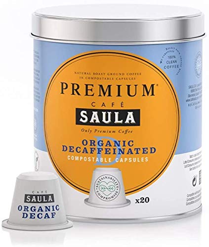 Saula Premium Packung mit 3 Dosen mit 60 kompostierbaren Kapseln. Kaffee entkoffeiniert. Nespresso® kompatibel – Bild 3