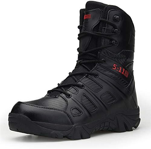 WOJIAO Men's Outdoor Military Boots Spring and Summer Hiking Shoes Commando Desert Tactical Snow Boots Waterproof and Wearable