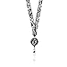 Ebony and Ivory BooJee Ribbon Lanyard