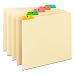 Smead Heavyweight File Guides, Multi-Colored Fused Poly 1/5-Cut Tab (A-Z), Letter Size, Manila, Set of 25 (50180)