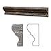 Emperador Dark Marble Polished 2 X 12 Crown Mercer Molding - 4