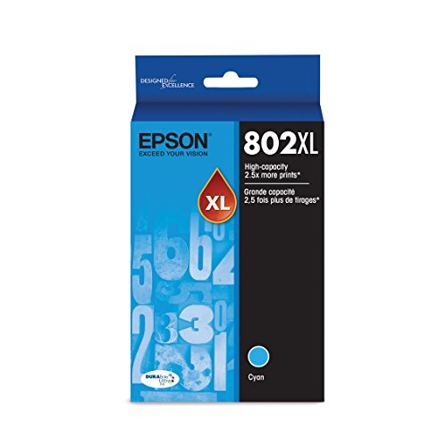 Epson T802XL220 DURABrite Ultra Cyan High Capacity Cartridge Ink