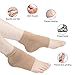 TIMESETL 2 Pairs Moisturizing Heel Socks Gel Lined Toeless Spa Socks to Heal and Treat Dry, Cracked Heels While You Sleep (Cotton, Brown and Blue)