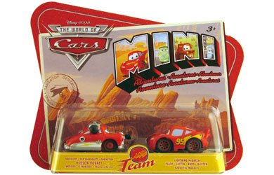 Cars Mini Adventures Two Packs - Lightning McQueen's Team - Hudson Hornet and Lightning McQueen