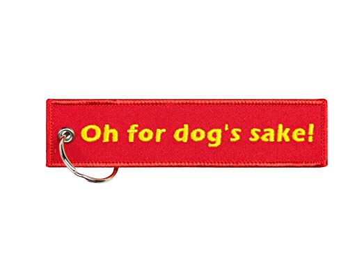 Moto Loot Dog Keychain for Car Keys, House Keys, Pet Lovers and Gifts (Oh for Dog's Sake)