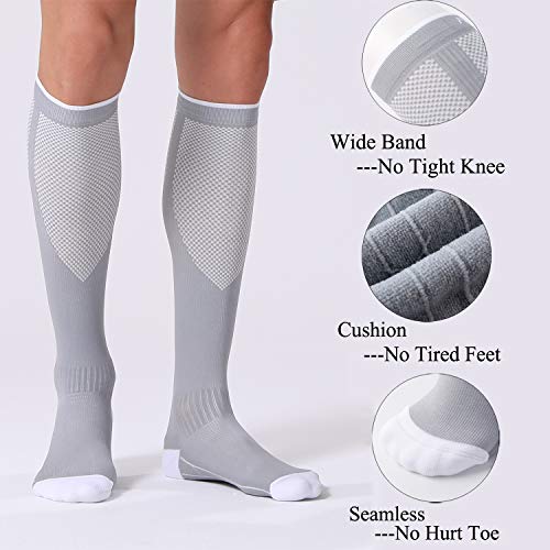 TYGA Store (2 Pairs) Compression Socks/Stockings For Men & Women
