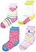 Stride Rite Little Girls' 4 Pack Love and Heart Crew