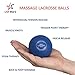 Lacrosse Balls Massage Ball Therapy - Myofascial Tension Release, Fascia Release, Massage Balls for Foot, Massage Balls for Back, Trigger Point Therapy Balls, Yoga, Pack of 2 Balls (Red Blue)
