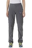 Makino Women's Convertible Hiking Pants M131612002 US Small Grey