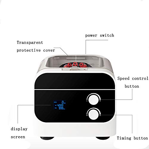 JIAWANSHUN PRP Centrifuge Machine for Blood Lab Centrifuge Machine for Serum/Fat Separator PRF Extractor with Motor 8 x 10ml 4000r/min (110V)