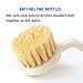 Amazer Dish Brush Kitchen Scrub Brushes with Sturdy Offset Handle Non-melting Bristles for Dishes Cleaning- Set of 2