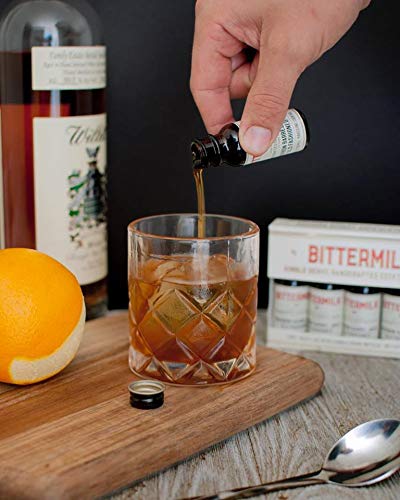 Bittermilk-Single-Serve-No1-Bourbon-Barrel-Aged-Old-Fashioned-5-Pack-Gift-Set--All-Natural-Handcrafted-Cocktail-Mixer--Just-Add-Whiskey-Each-Bottle-Makes-One-Cocktail