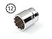 TEKTON 1/2 Inch Drive x 1-1/16 Inch 12-Point Socket 14222