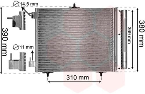 Van Wezel 40005295 Condenser, Air Conditioning