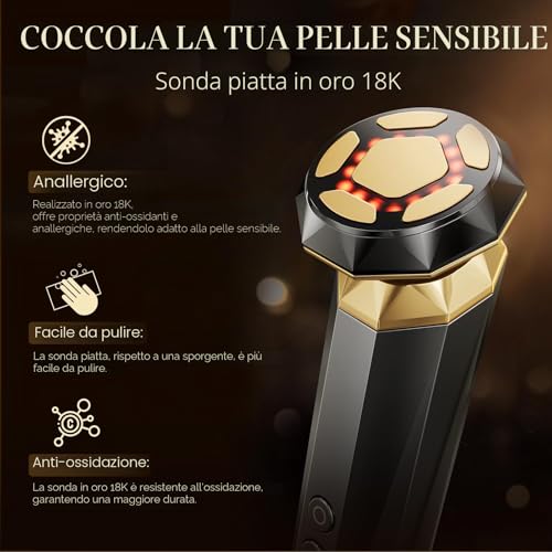 ANLAN Radiofrequency Facial Massager 18K Gold Anti-Wrinkle Professional Anti-Ageing Sensitive Skin Available