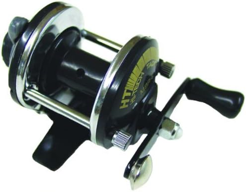 HT Enterprises Deluxe Mini Bait Cast Reel with Drag, Black by HT Enterprise