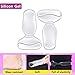 Heel Grips, FOCONEE High Heel Cushion Silicone Shoe Pads for Too Big Shoes Anti-Slip Heel Grips Inserts Liners Foot Insoles for Women, Back of Heel Protector - 3 Pairs