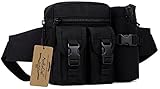 ArcEnCiel Tactical Waist Bag Waterproof Bum bag Military Waist Utility Belt Water Bottle Pouch Pack for Trekking Hiking Walking Bike Cycling Climbing