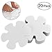 30Pcs Bathtub Stickers Non-slip, Clear Flower Shape Antislip Tub Adhesive Appliques with Scraper, PEVA Kids Safty Decals for Bathroom, Kitchen, Stairs, Pool, Bedroom