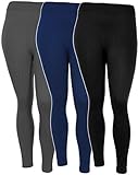 Women's Plus Size Fleece Lined Fall & Winter Textured Leggings in 3 Great Colors