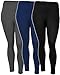 Women's Plus Size Fleece Lined Fall & Winter Textured Leggings in 3 Great Colors