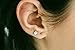 CZ Fahsion Body Jewelry Stainless Steel 16g 16Gauge Cartilage Daith Tragus Indutrial Barbell Bohemian Sparkly Brilliant Edges Round Circle Symbol Rounded Ball Moon Opal Ear Studs Piercing Earring-BN
