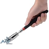 ALUONI SQQ-1 Magnetic Telescoping Pick Up Tool with LED Flash Light Retriever Wand with Telescopic Long Handle Retrieving Sweeper with a Magnet, 10 lb.