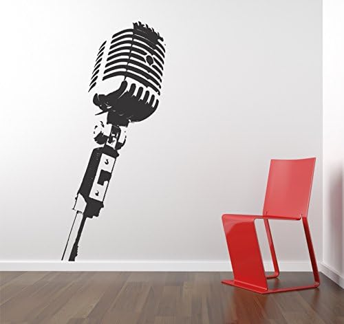 Microphone wall decal