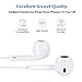 buyfitcase Earphones/Earbuds/Headphones Stereo Mic Remote Control Compatible with iPhone 6s/6 plus/6/5s/se/5c/iPad iPod(White)(2Pack) 49thumb 2