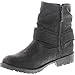 DbDk AD37 Women's Distressed Zipper Lug Sole Flat Ankle Booties Full Size Small
