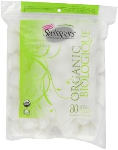 Swisspers Organics SWISSPERS ORGANICS COTTON BALLS, 80 CT