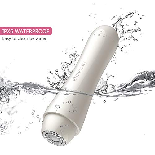 Facial Hair Removal for Women, ETEREAUTY Painless Hair Remover Waterproof with 2 Count Replacement Head for Face Armpits Legs