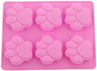 Silicone Mold Lovely Dog Paw Form Soap Cookies Chocolate Stencil Silicone Form Cake Decorating Tools Kitchen Pastry Tools.