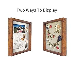Muzilife 8x10 Shadow Box Picture Frame with Linen
