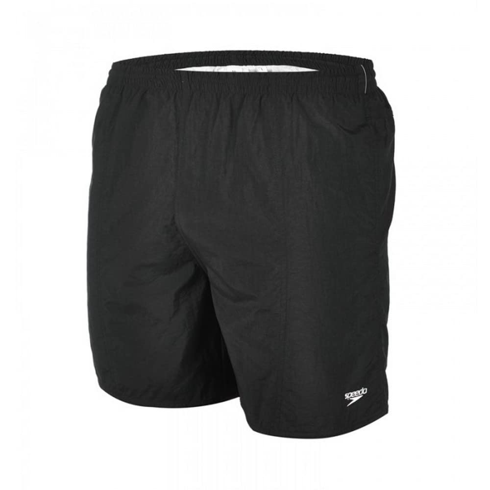Speedo Men's Solid Leisure Watershorts - Black, Medium/16-Inch